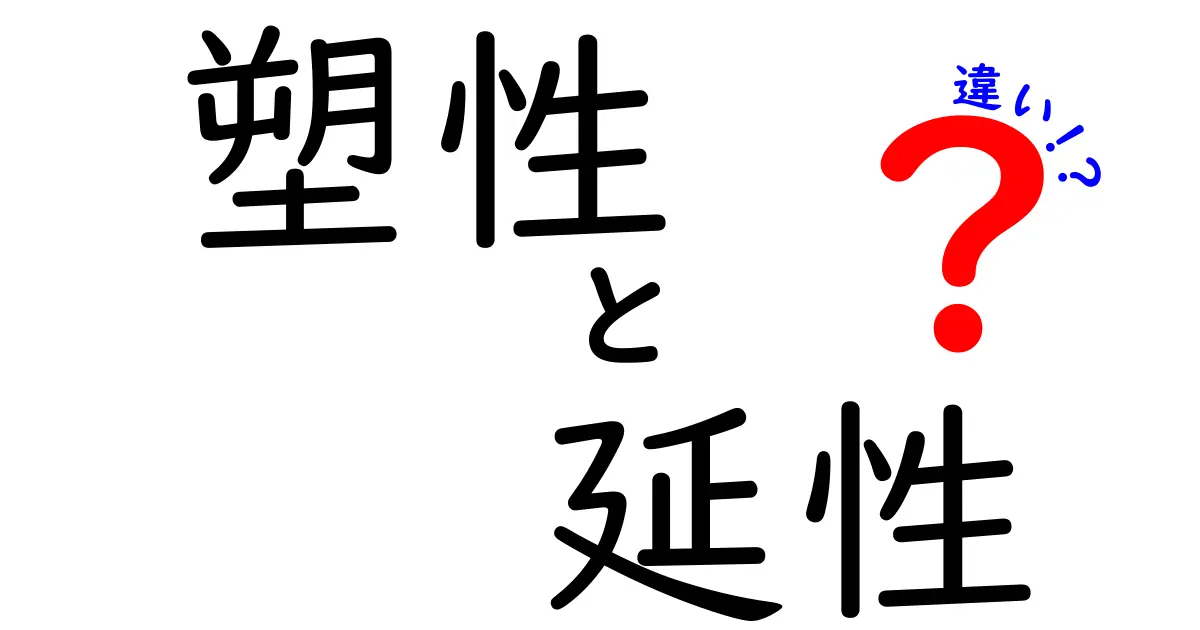 【簡単解説】塑性と延性の違いとは？材料の性質をわかりやすく理解しよう