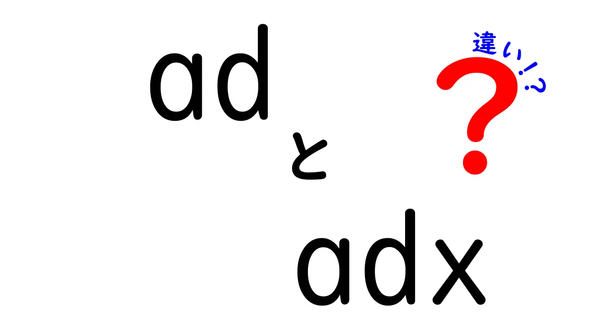 ad　adx　違いを徹底解説！広告の世界を分かりやすく整理する入門ガイド
