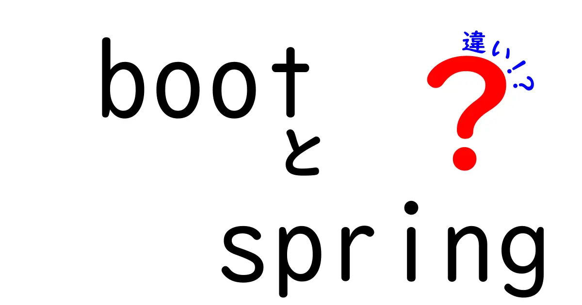BootとSpringの違いを完全解説｜初心者が迷わない選び方と使い方