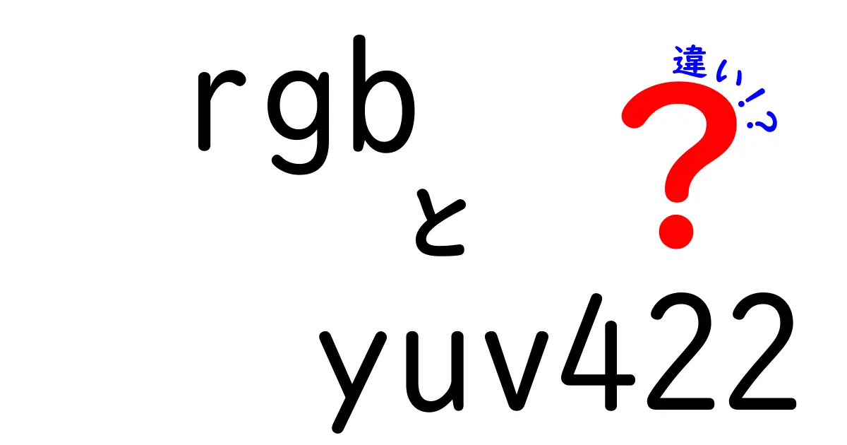 【徹底解説】RGBとYUV422の違いとは?初心者にもわかりやすく解説!