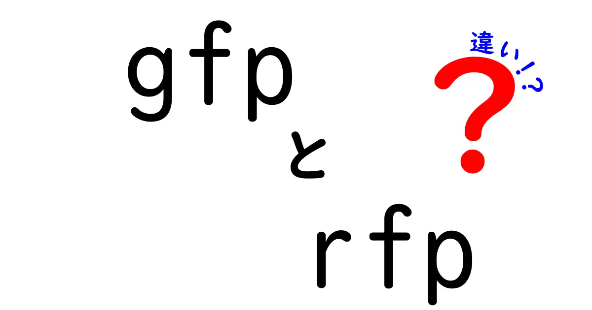 GFPとRFPの違いを徹底解説!中学生にも分かる発色の秘密と使い分け