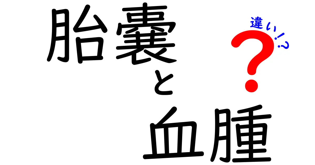 胎嚢と血腫の違いを徹底解説：妊娠初期の不安を減らす基本ガイド