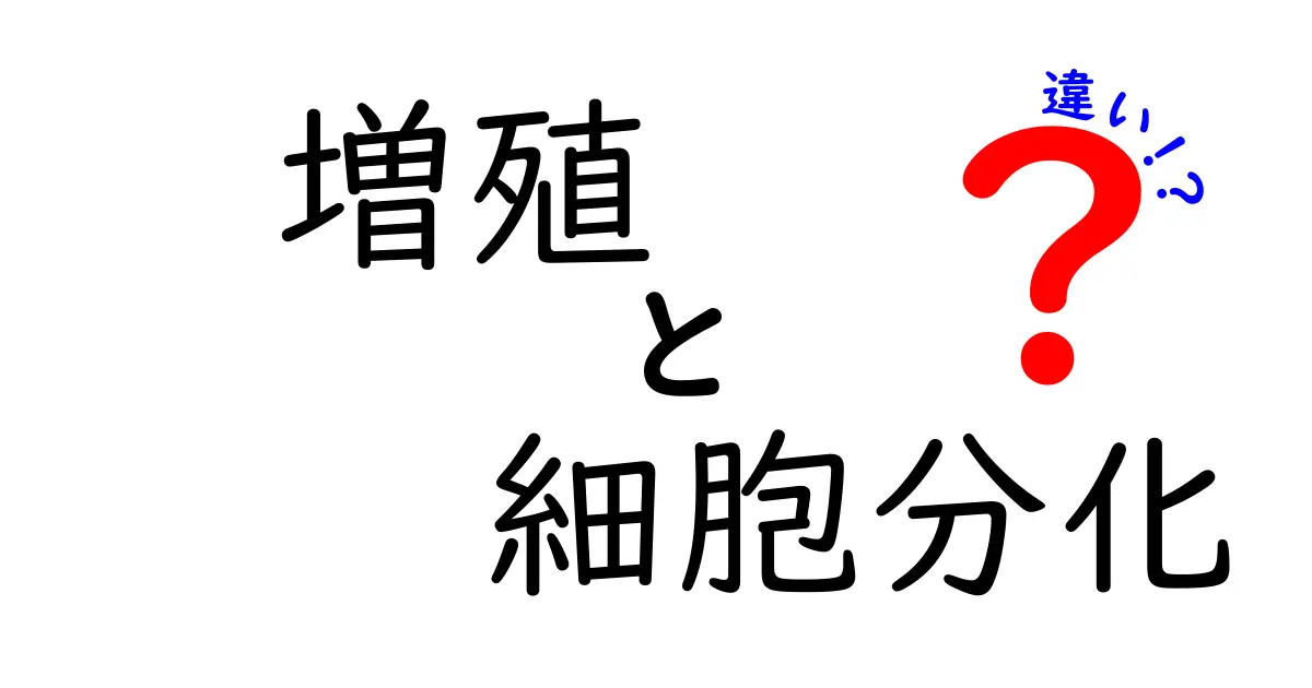 増殖と細胞分化の違いをわかりやすく解説:なぜ生物は増えるのに形を変えるのか