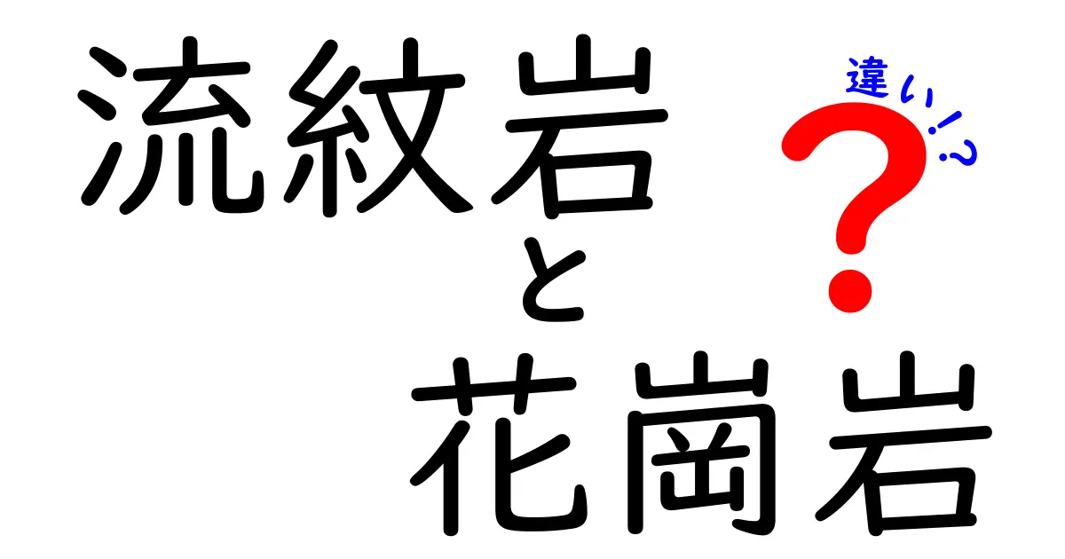 流紋岩と花崗岩の違いとは?見た目・成分・でき方を徹底解説!
