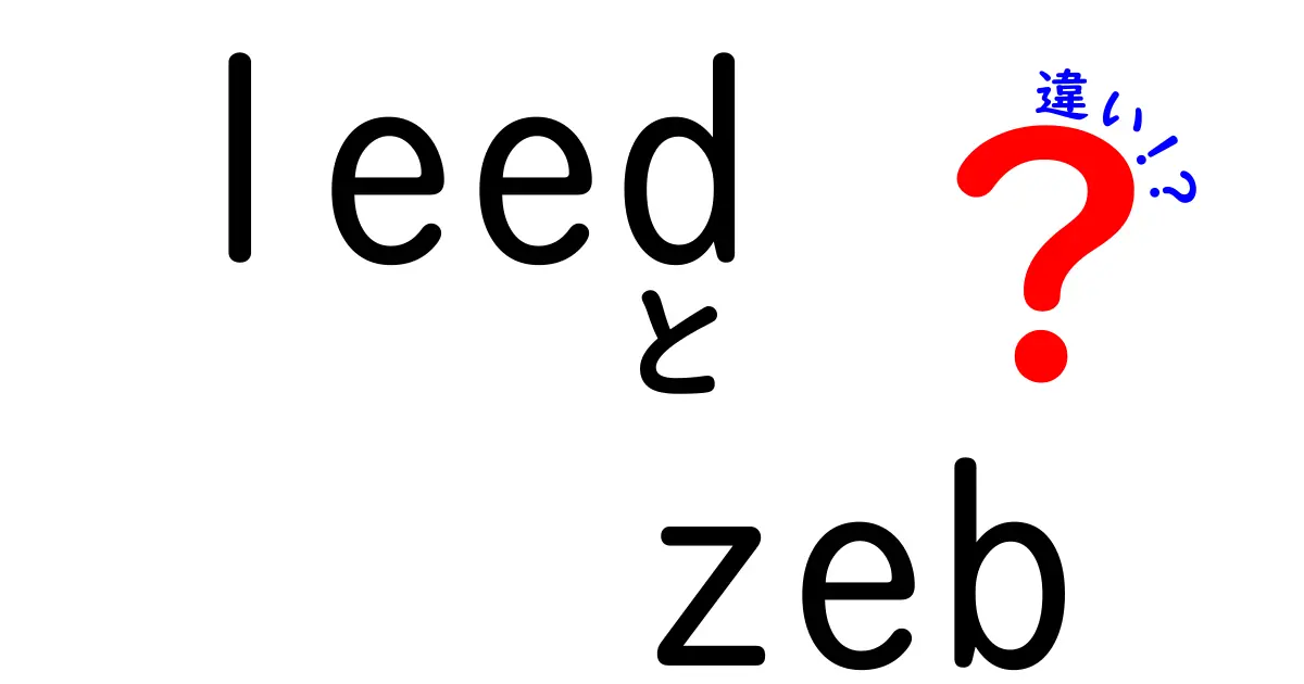 LEEDとZEBの違いを徹底解説!どちらを選ぶべき?持続可能な建物設計の基本