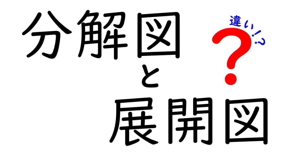 「分解図」と「展開図」の違いとは？初心者でもわかる基本解説！