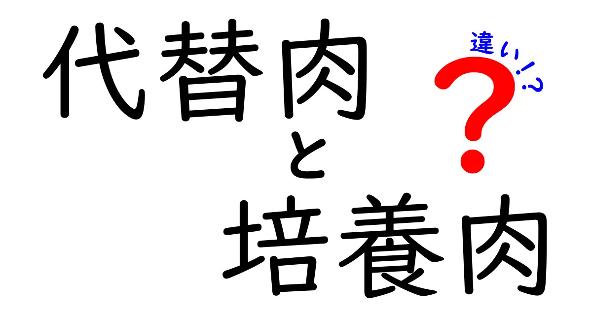 代替肉と培養肉の違いを徹底解説｜知っておくべきポイントと選び方