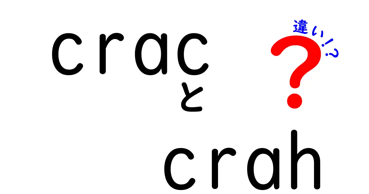cracとcrahの違いを分かりやすく解説！音の表現がもたらすニュアンスの違い