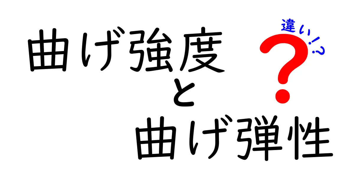 曲げ強度と曲げ弾性の違いをわかりやすく解説！初心者でも理解できる材料の性能指標