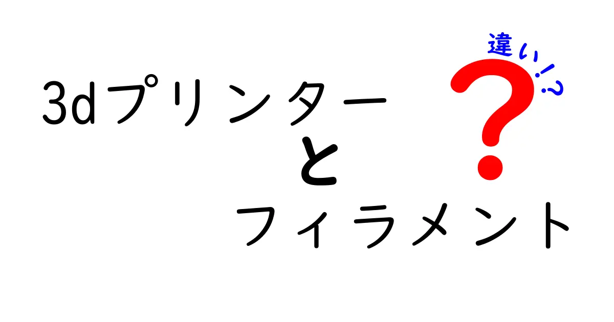 3dプリンター フィラメント 違いを徹底解説！初心者でもわかる選び方と設定のコツ
