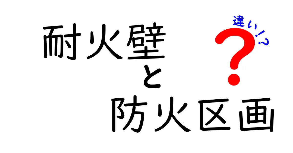 耐火壁と防火区画の違いを簡単解説!安全な建物づくりのポイントとは?