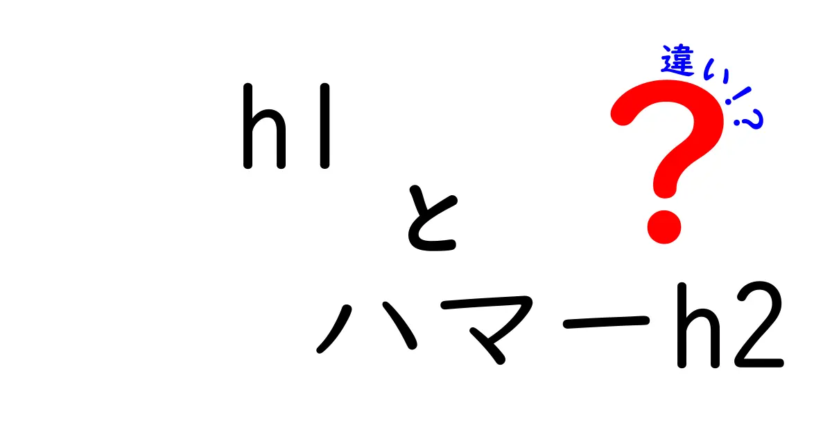 h1とh2の違いを徹底解説｜クリックしたくなる使い分けガイド