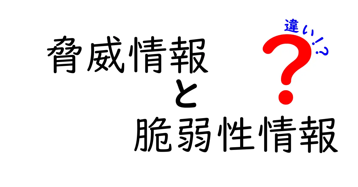 脅威情報と脆弱性情報の違いを徹底解説｜現場で役立つ3つのポイントと失敗しない活用術