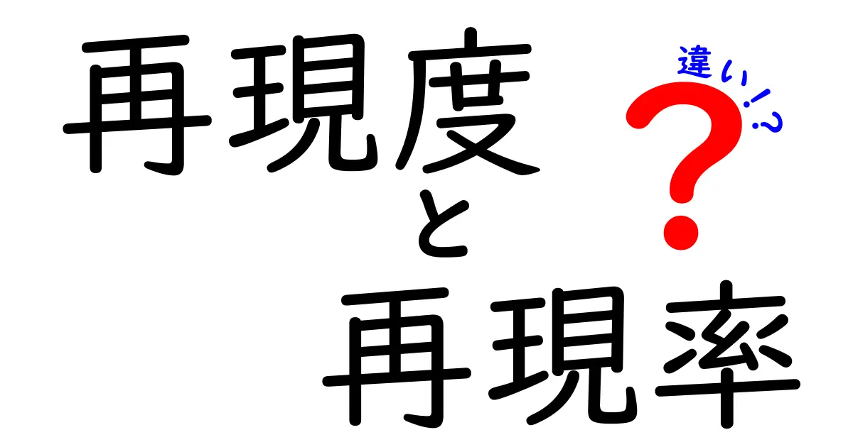 【完全解説】再現度と再現率の違いとは?初心者にもわかりやすく説明します!