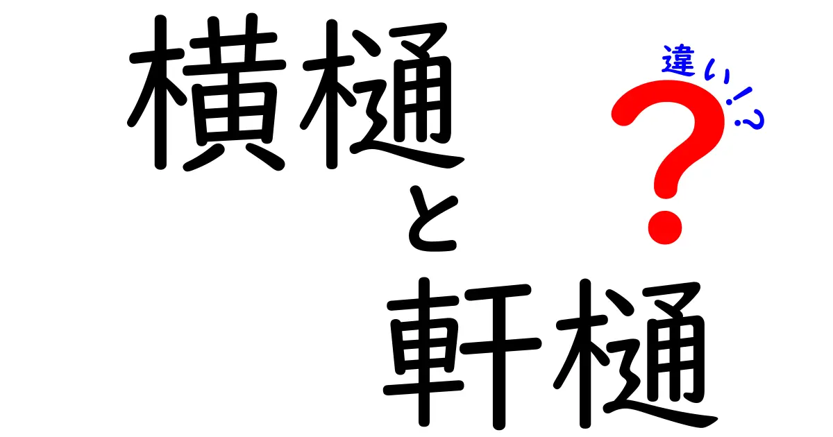 「横樋」と「軒樋」の違いとは？雨樋の基本をわかりやすく解説！