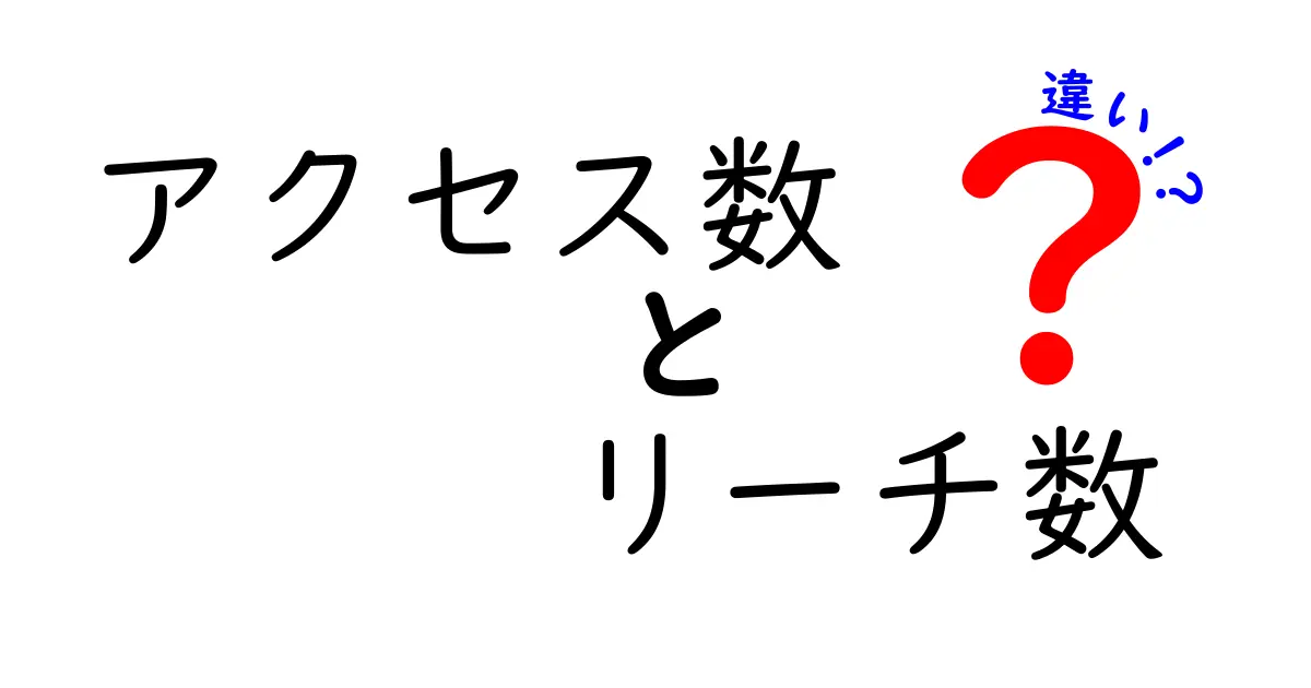 アクセス数とリーチ数の違いとは?SNSやWeb解析で押さえておきたいポイント