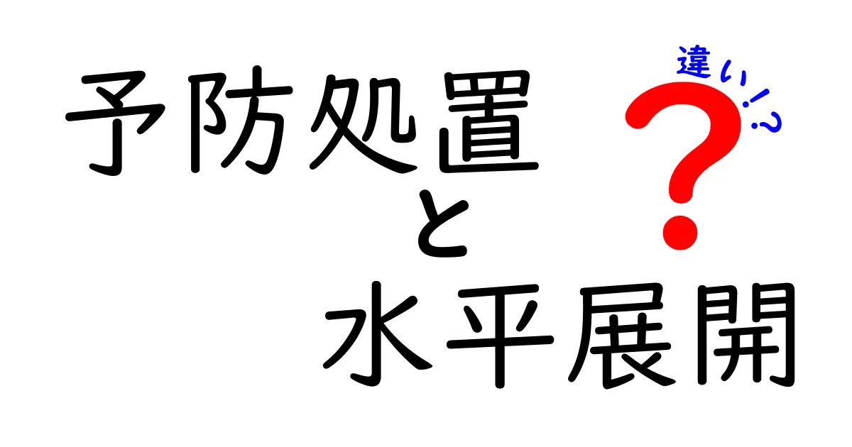 予防処置と水平展開の違いを徹底解説!知っておくべきポイントと実務での活用法