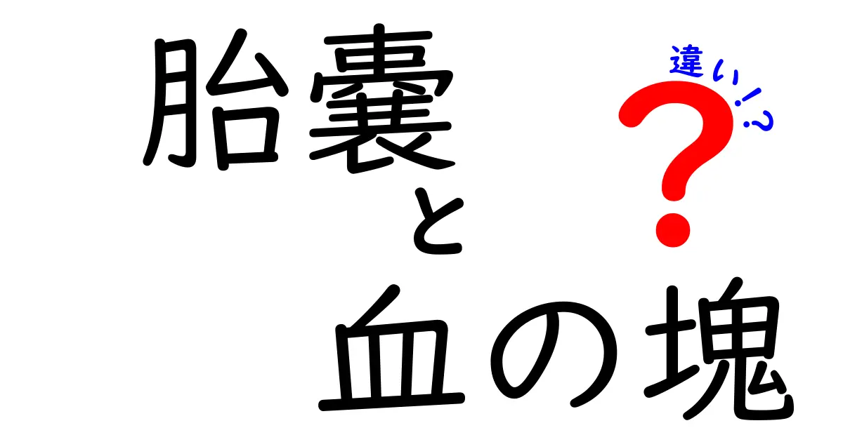 胎嚢と血の塊の違いをわかりやすく解説します。妊娠初期の見極めガイド