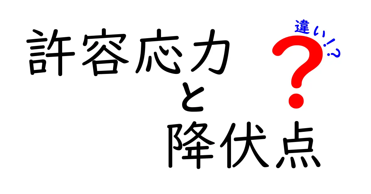 許容応力と降伏点の違いを完全解説！初心者でもわかる材料の強さの基礎知識