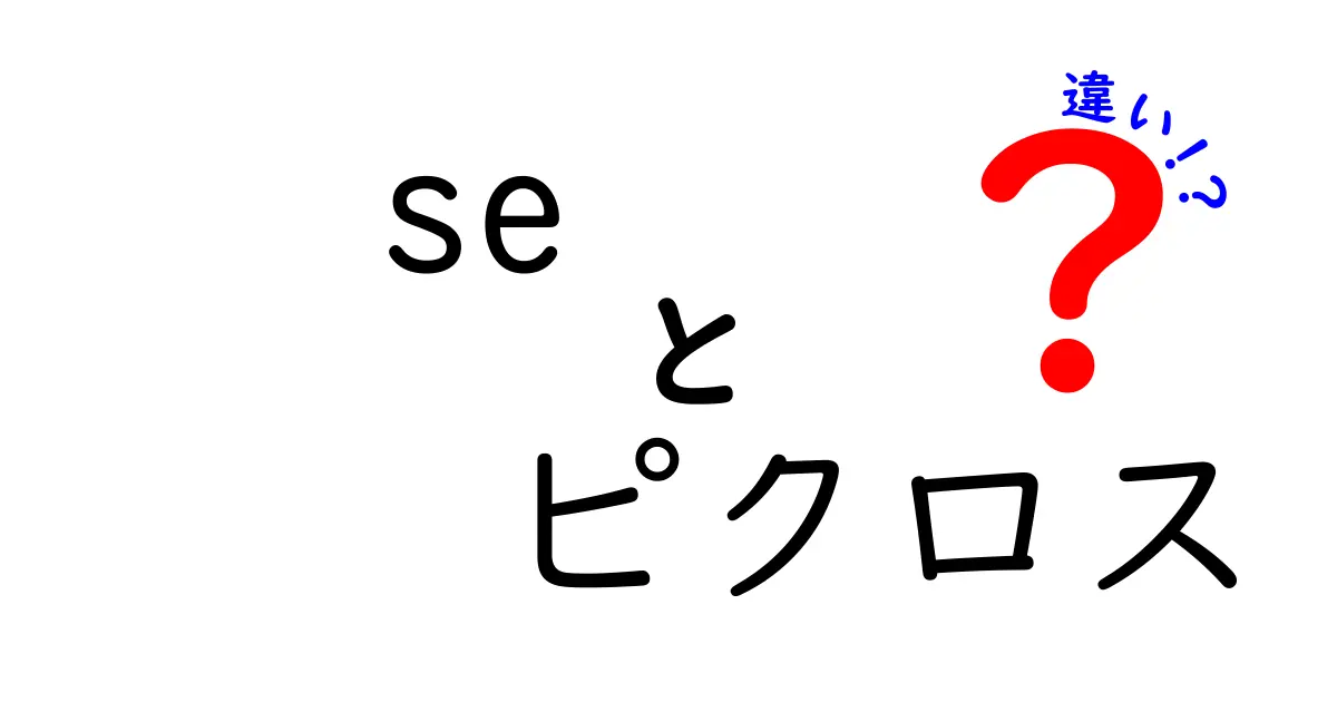 SEとピクロスの違いを徹底解説！初心者でも分かる3つのポイント