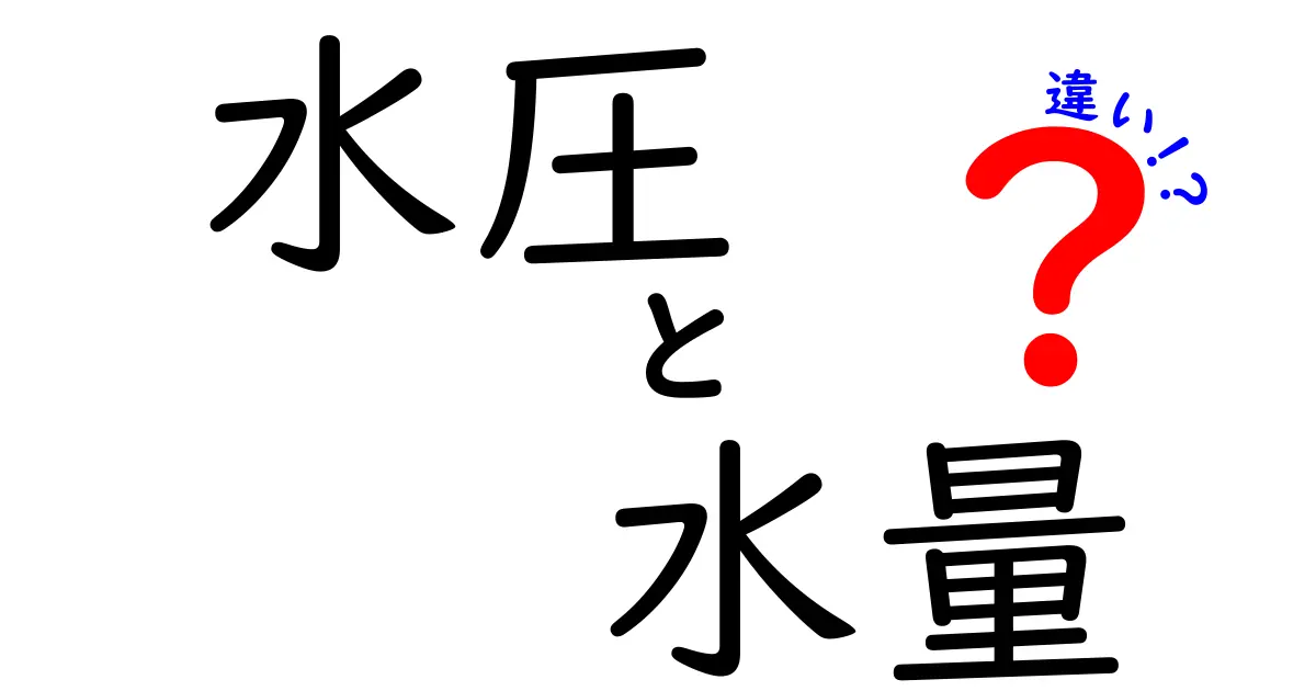 水圧と水量の違いを徹底解説！日常生活で知っておきたい基本ポイント