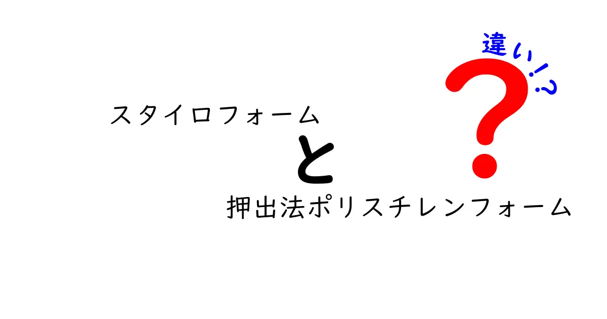 スタイロフォームと押出法ポリスチレンフォームの違いを徹底解説!選び方のポイントも紹介