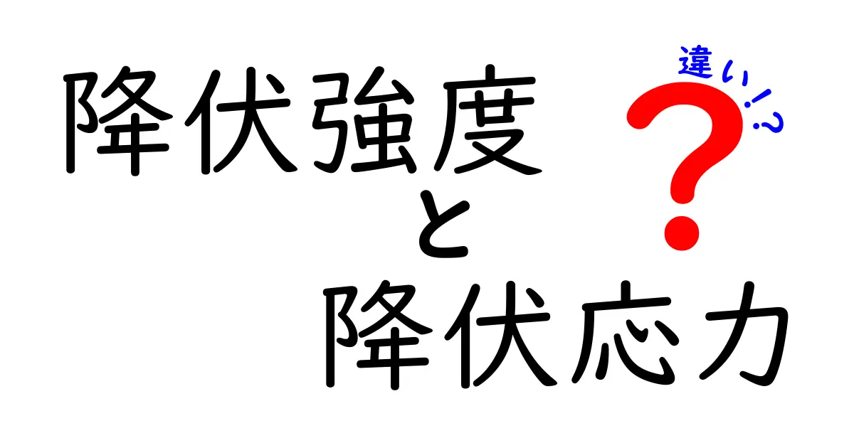 降伏強度と降伏応力の違いとは？初心者でもわかる鉄や金属の基礎知識