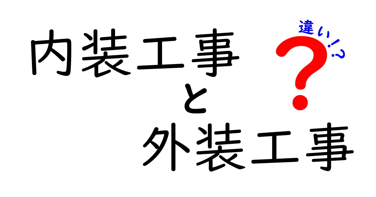 内装工事と外装工事の違いとは?わかりやすく徹底解説!