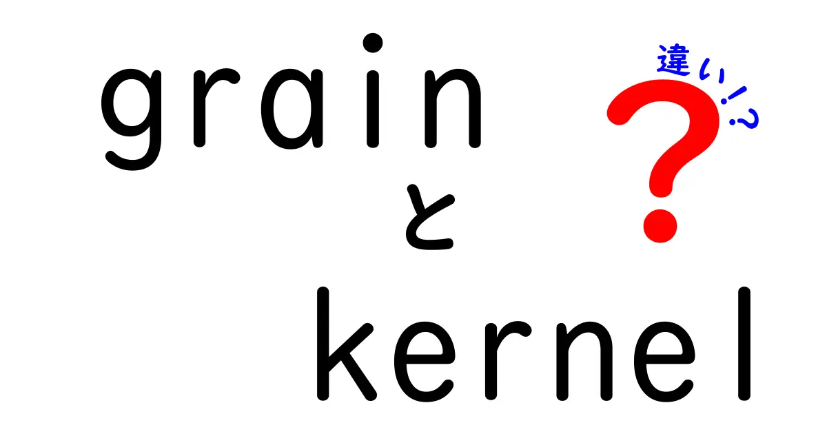 grainとkernelの違いを徹底比較！意味・用法・例文で迷わない使い分けガイド
