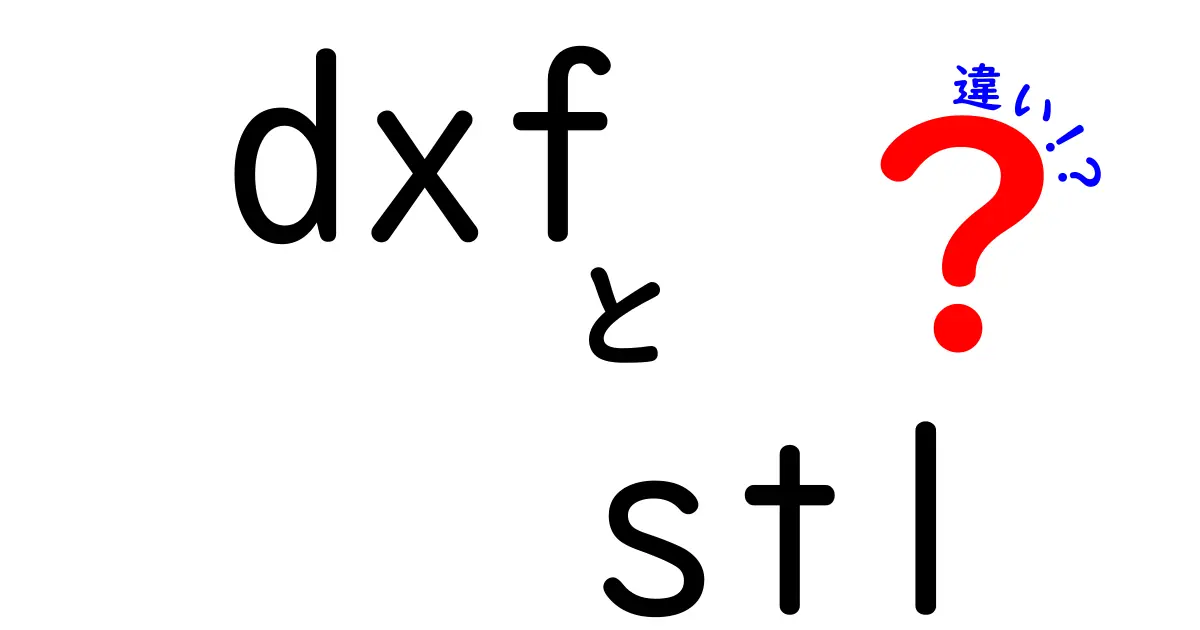 dxfとstlの違いを徹底解説！用途別に選ぶ3つのポイント