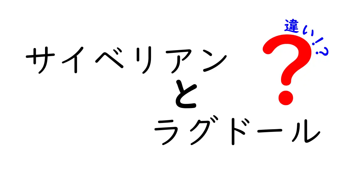 サイベリアンとラグドールの違いを徹底解説！特徴と性格の違いはこれだ！