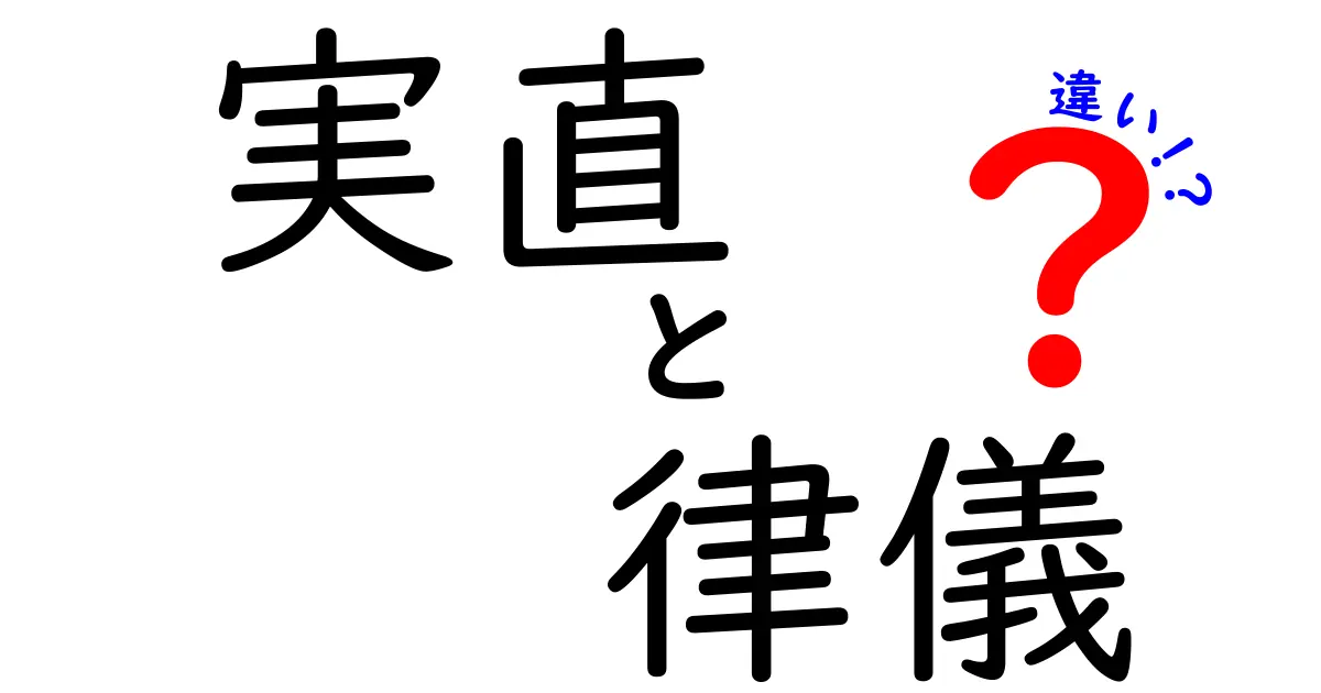 実直と律儀の違いを徹底解説!意味・使い方・場面別の見分け方