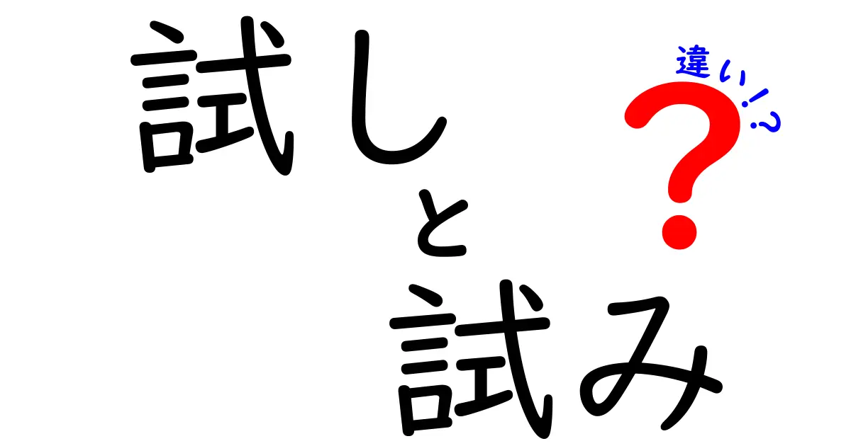 試し・試み・違いを完全解説!使い分けのコツと例文で理解を深めよう