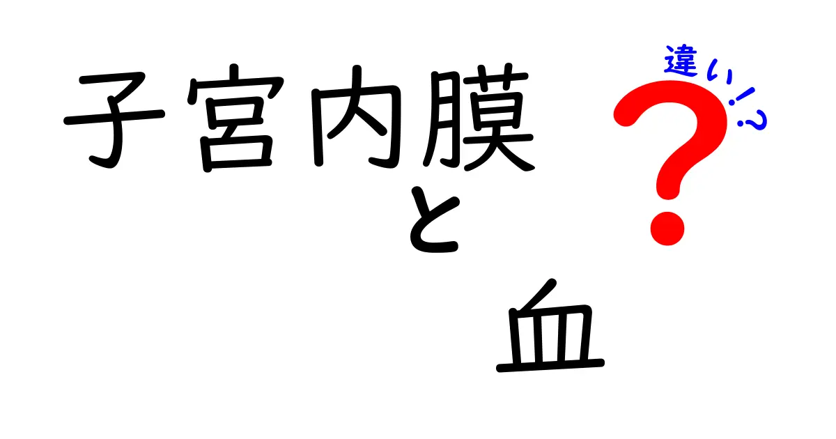 子宮内膜と血の違いを徹底解説|見分け方と病気のサインをやさしく解説