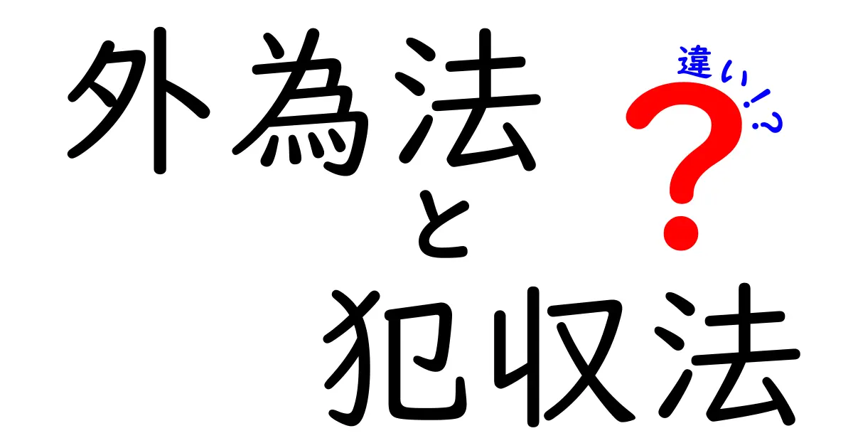 外為法と犯収法の違いを完全ガイド！誰もが押さえるべきポイントを中学生にも分かる言葉で解説