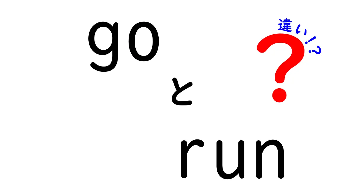 Goの実行方法の違いを徹底解説：go runと他の実行方法の違いを中学生にもわかる言葉で