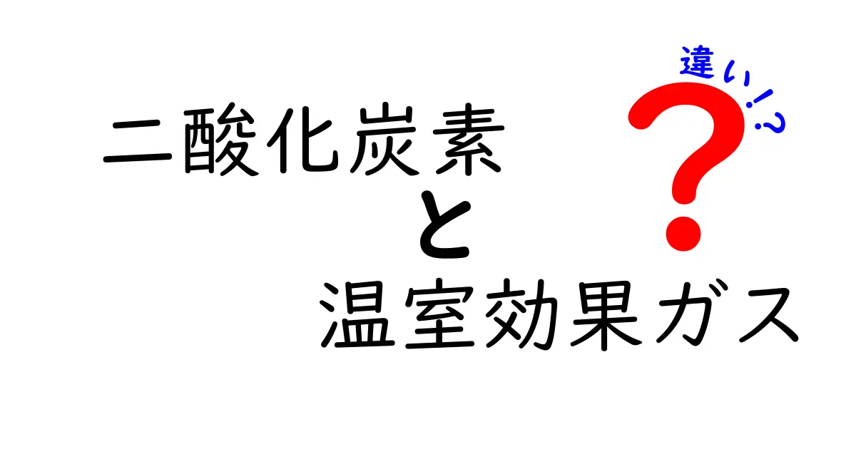 二酸化炭素と温室効果ガスの違いをわかりやすく解説！地球温暖化の基礎知識