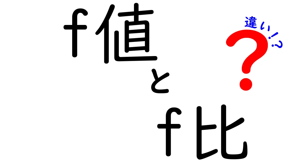 f値とf比の違いとは？初心者でもわかる基本ポイントを徹底解説！