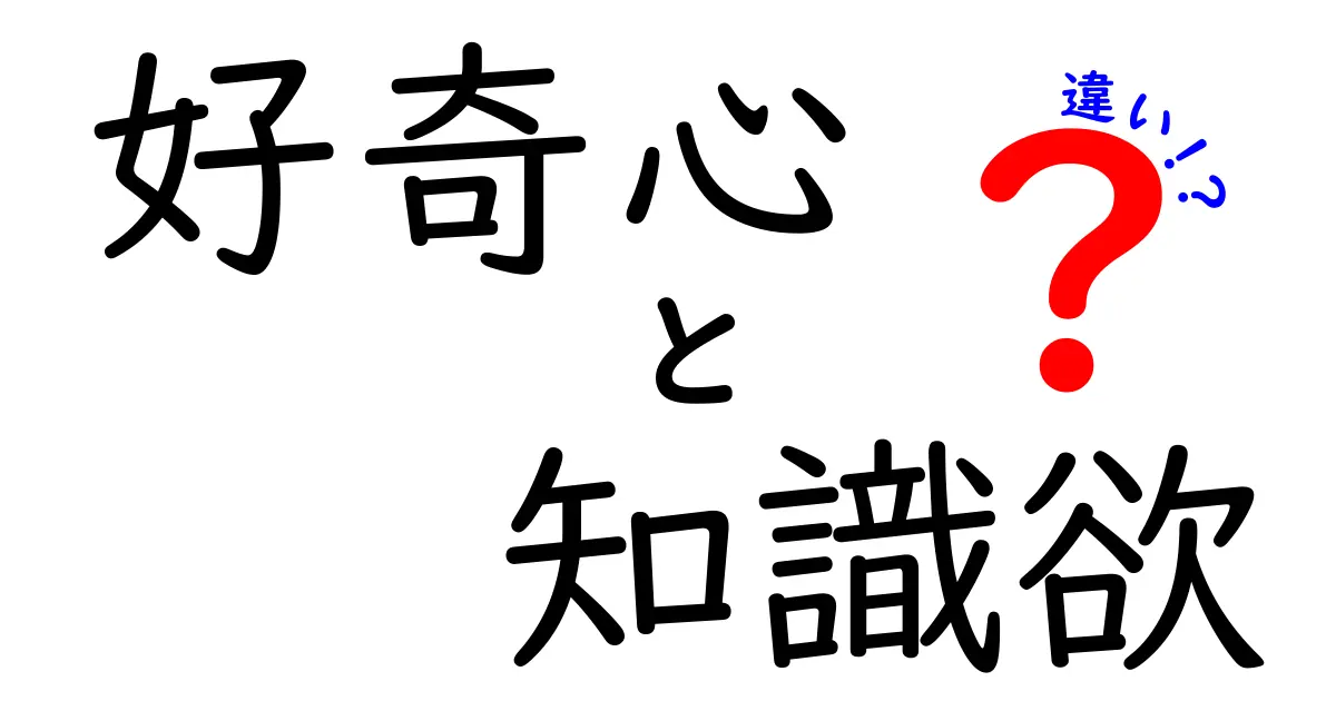 好奇心と知識欲の違いを知れば勉強が変わる!あなたの学びを動かす2つの力を徹底解説