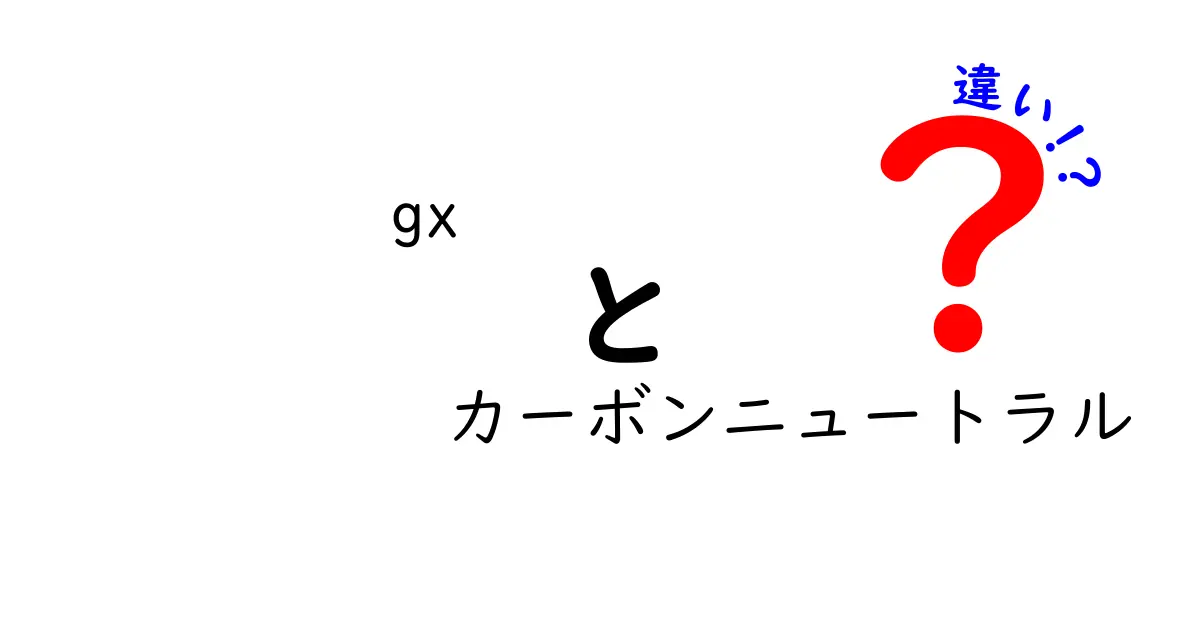【GXとカーボンニュートラルの違いとは？】未来の地球を守る2つのキーワードを簡単解説！