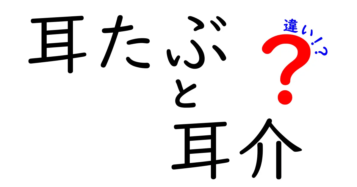 耳たぶ・耳介・違いを徹底解説!耳たぶと耳介の違いをわかりやすく知ろう