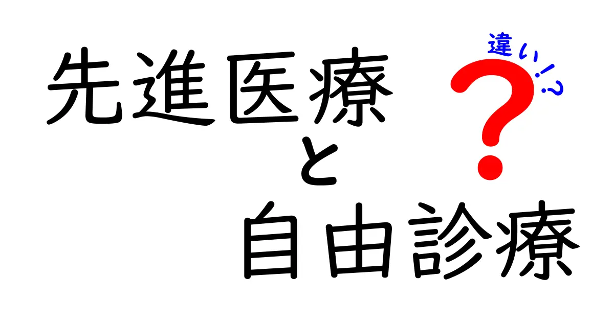 これでスッキリ！先進医療と自由診療の違いをわかりやすく解説