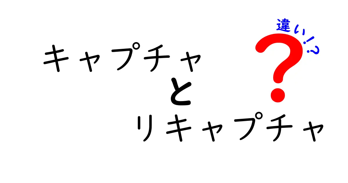 キャプチャとリキャプチャの違いを徹底解説!人間とロボットを見分ける仕組みをやさしく理解