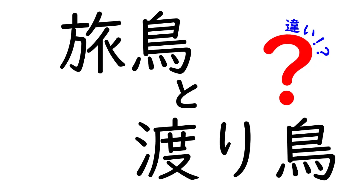 旅鳥と渡り鳥の違いを徹底解説!見分け方と観察のコツ