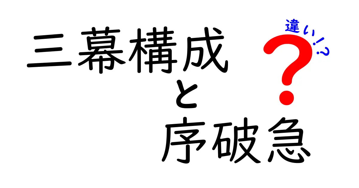 三幕構成の序破急の違いをわかりやすく徹底解説！中学生でもつかえる物語設計のコツ