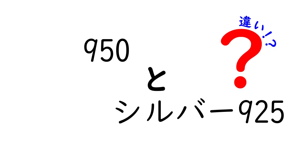950とシルバー925の違いを徹底解説：素材純度の差が生む魅力と選び方