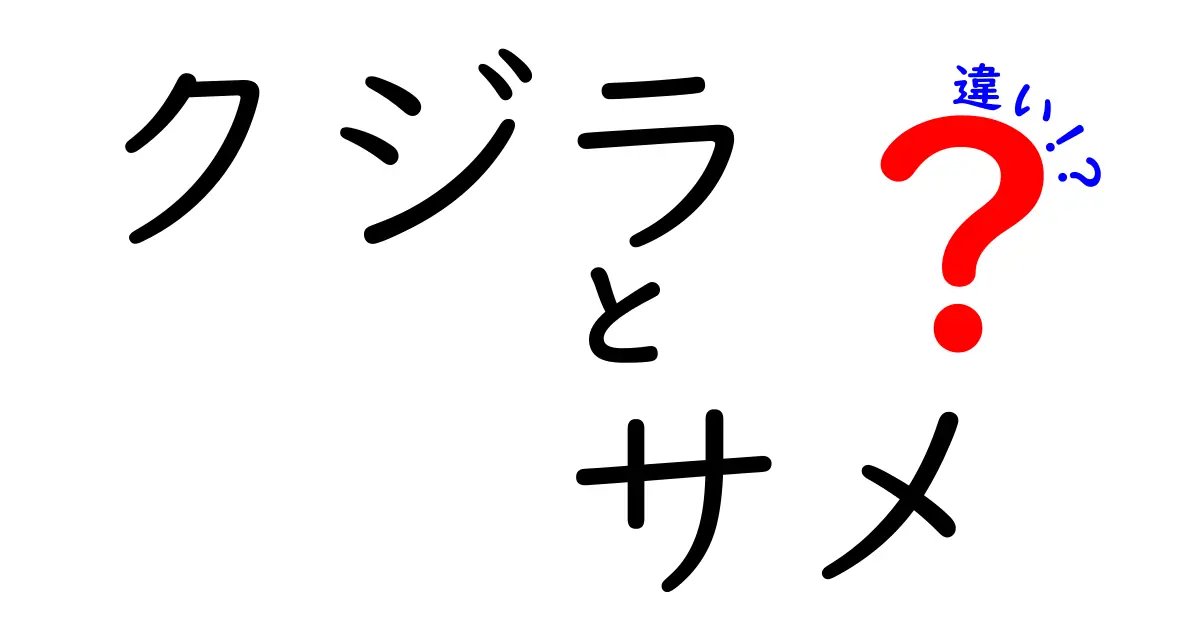 クジラとサメの違いを徹底解説!見分け方・生態・誤解を一気に解消