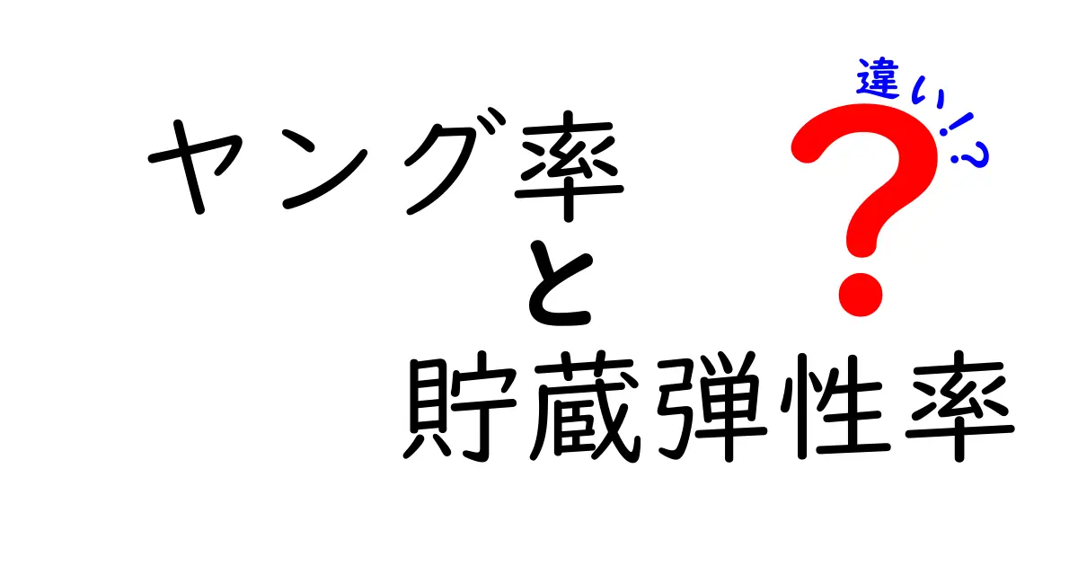 ヤング率と貯蔵弾性率の違いをわかりやすく徹底解説!材料の硬さと弾性の本当の意味とは?
