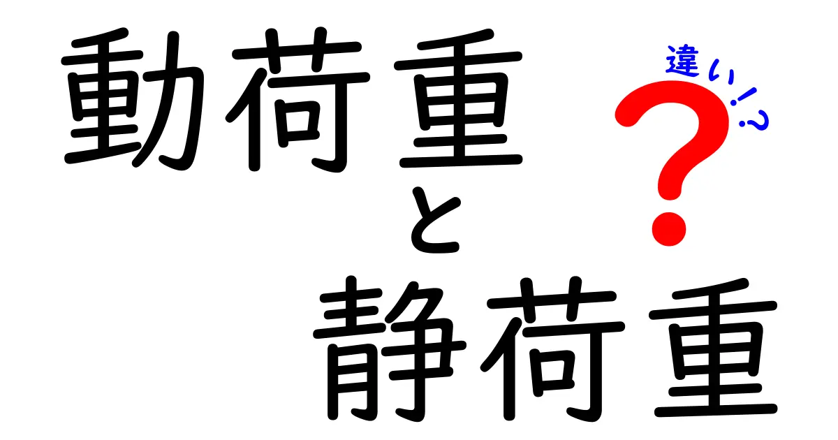 動荷重と静荷重の違いを徹底解説!日常生活での見分け方とポイント