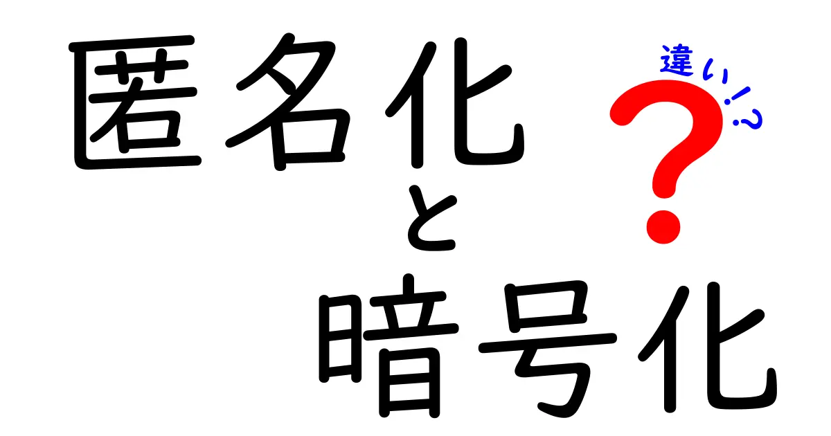 匿名化と暗号化の違いとは？初心者でもわかる安全データの仕組み解説